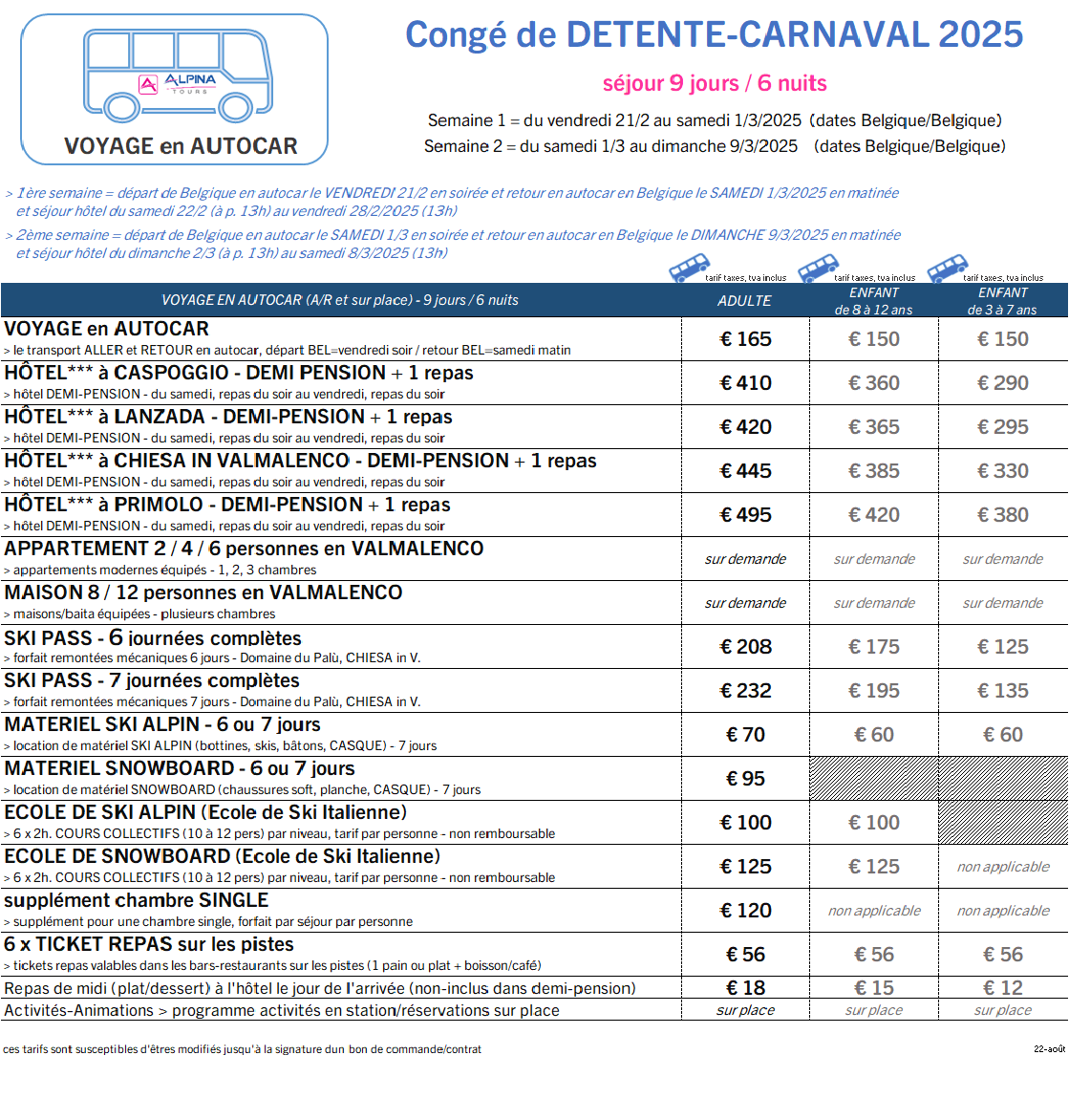 2025 CARNAVAL grille tarifs WEB AUTOCAR